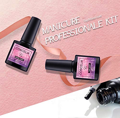 Gel Nail Polish Starter Kit with 36W U V LED Light Nail Lamp Dryer Soak Off Gel Nail Polish Nude Colors Base Top Coat Nail Manicure Tools Set for Nail Art Home DIY or Salon Use