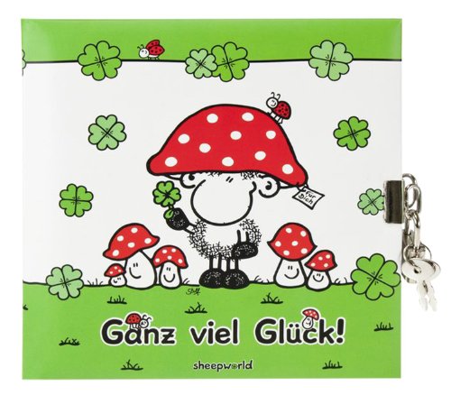 goldbuch 44002 - Tagebuch mit Schloss, ganz viel glück, ca. 16,5 x 16,5cm, 96 Seiten