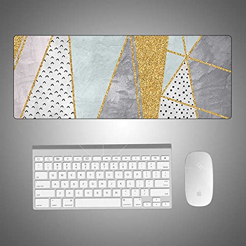 Tapis de souris XXL 900x400 tapis de souris géométrie dorée