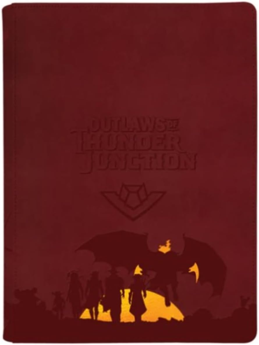 Ultra PRO - Outlaws of Thunder Junction 9-Pocket Premium Zippered PRO-Binder Ft. Set Symbol and Gang Silhouette for Magic: The Gathering