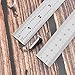 Machinist Ruler - Metal Rulers Pack of 4, 6/8/12/14 Inch Metric MM Ruler, Stainless Steel