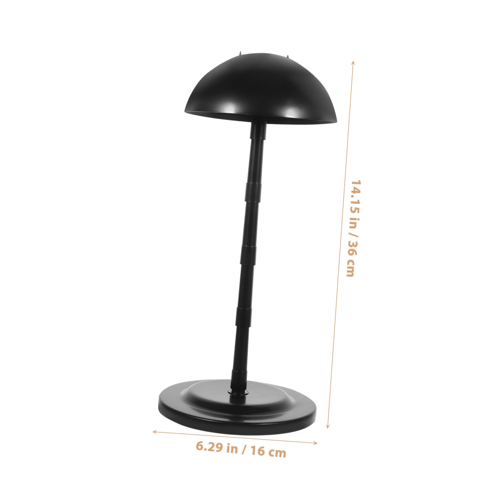 Didiseaon Soporte Desmontable Portátil y Práctico para Pelucas en Pp de 3 Piezas Negro para Uso Diario Salones de Belleza
