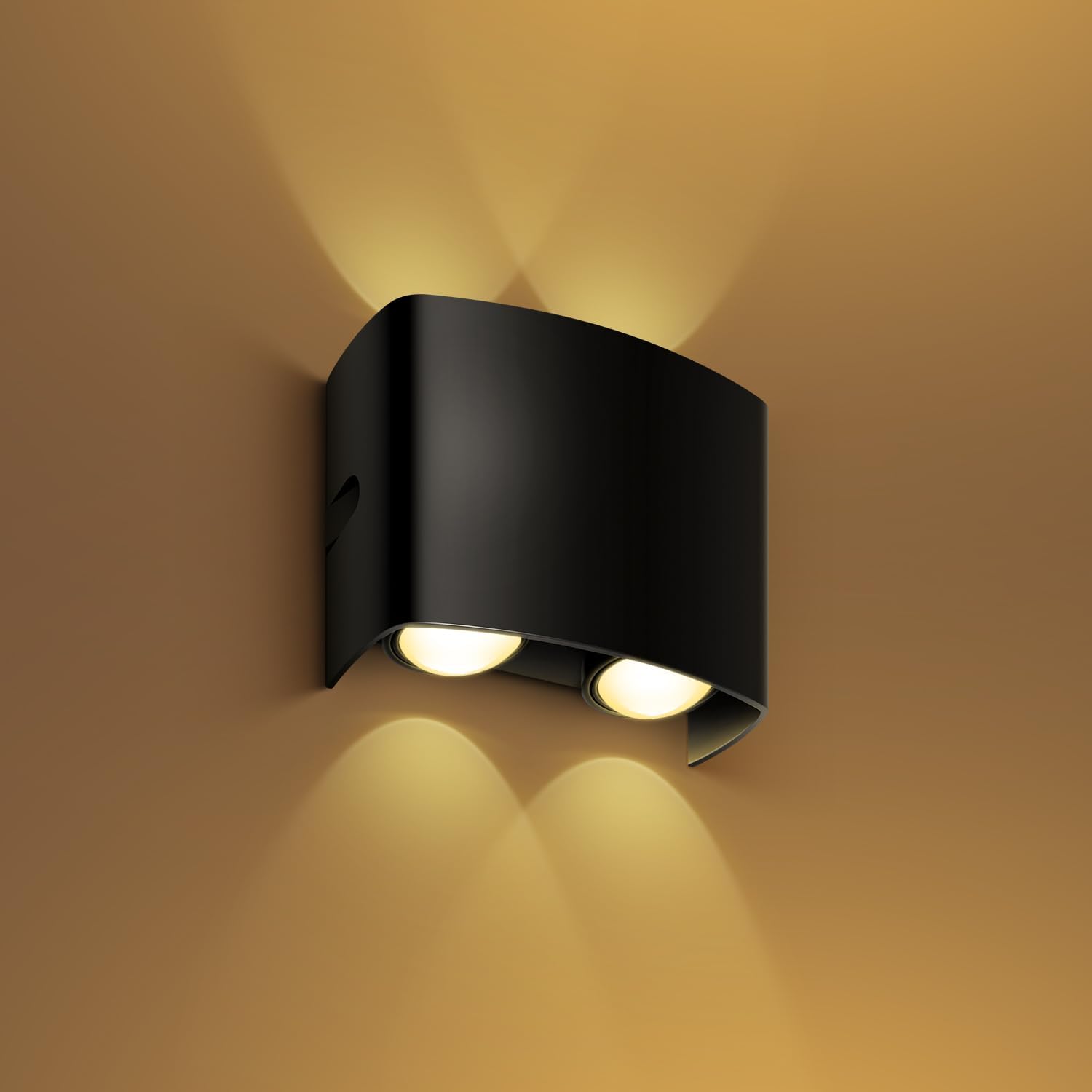 wipro Garnet 4 Watt 2 Ray Symmetric Up & Down Outdoor Wall Light