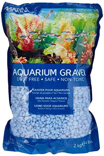 Marina Deko-Kies für Aquarien, 2 kg, Blau