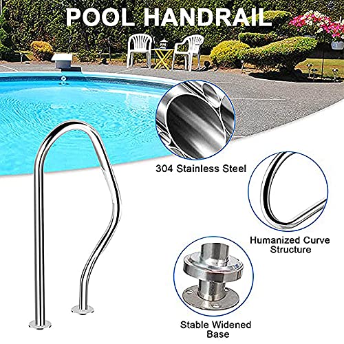 Main courante de piscine anti-glissade facile à installer