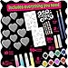Hearts Rock Painting Kit for Kids Girls - Glow in Dark Art Supplies Ages 4-12 - Complete STEM Craft Set with Puffy Paint Stickers Gems Paints - Educational Birthday Christmas Gifts Art Toys for Girl