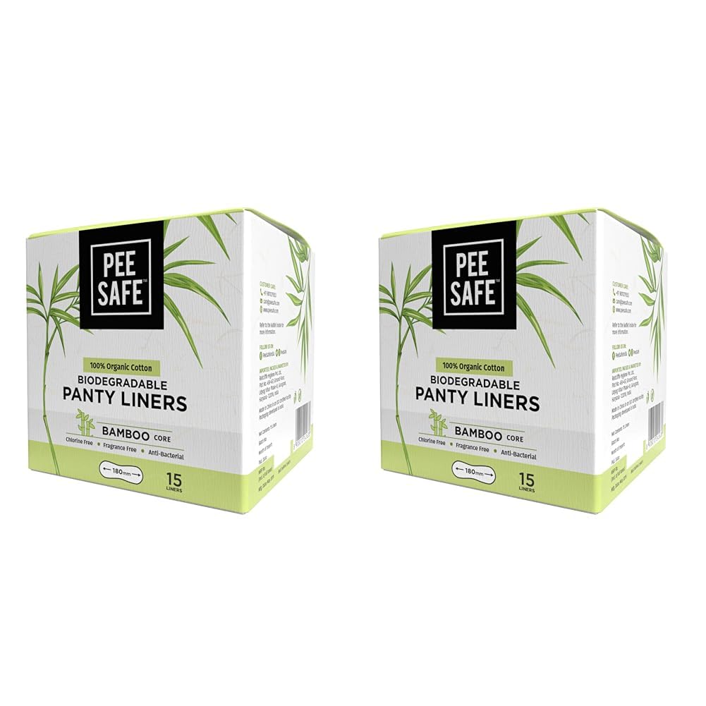 PEESAFE Organic Cotton, Biodegradable Panty Liners | Panty Liner For Women | Fragrence Free | (Pack of 30) (B0D6YLCF8Z) Amazon Price History, Amazon Price Tracker