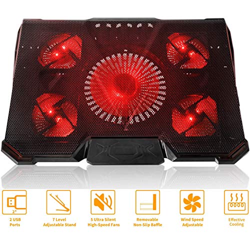Simple-Deluxe-Ultra-Quiet-Laptop-Cooler-with-5-High-Speed-Fans-2-USB-Ports-Portable-7-Level-Adjustable-Stands-Cooling-Pad-for-12-17-Inch