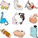 10 Stück Karikatur Emaille Pins Set Niedliche Tier Brosche Pins Abzeichen für Kleidung Taschen Jacken Zubehör DIY Handwerk Alpaka Pin Abzeichen