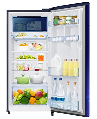 Image of Samsung 215L 3 Star Inverter Direct-Cool Single Door Digi-Touch Refrigerator Appliance (RR23C2E23HS /HL,Hydrangea Blue)