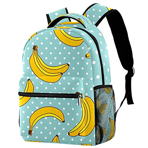 Sac à dos de voyage ergonomique anti-mal de dos vert à pois campus