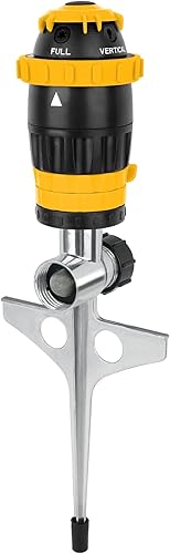 Miniatura 15 de Paquete de 2 aspersores RESTMO con transmisión por engranajes y base de punta metálica, sistema de riego de jardinería de 5 patrones de alta Verde