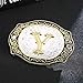 Vintage Fashion Western Belt Buckle A to Z Initial Letter Cowboy Belt Buckles for Men/Women