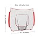 Rebounds Training Baffle Net Baseball Replacement Net 7ftx7ft Easy Setups Practice Netting for Throwing Hitting Easy Setups Practice Netting