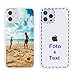 MXCUSTOM Personalisierte Handyhülle für Apple iPhone 12/12 Pro, Benutzerdefiniert Hülle mit Eigenem Foto Bild Text Individuelle Schutzhülle [Weicher Stoßfänger + Harter Rückseite] (CHT-CR-P1A)