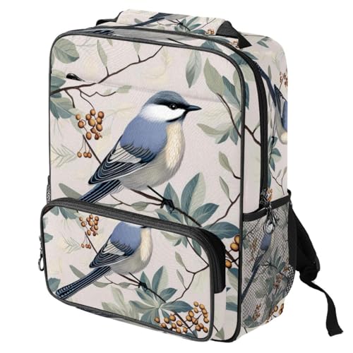 Sac à dos pour homme oiseau et arbre floral grand compartiment voyage et loisirs