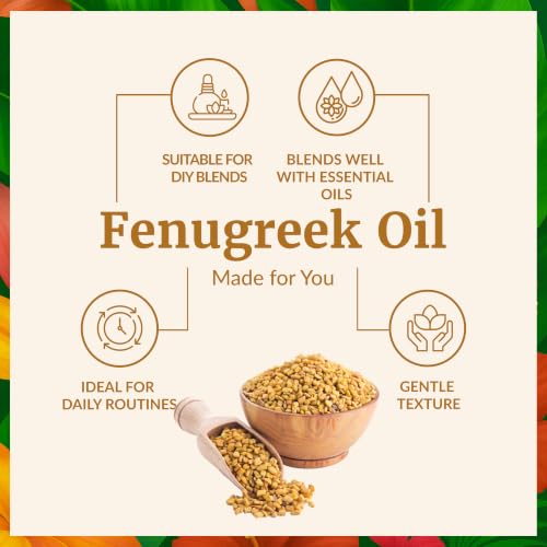 Image of SVA Fenugreek Oil 1 Fl Oz - for Face, Skin Care, Hair Care, Scalp Massage & Body Massage - Carrier Oil with Dropper