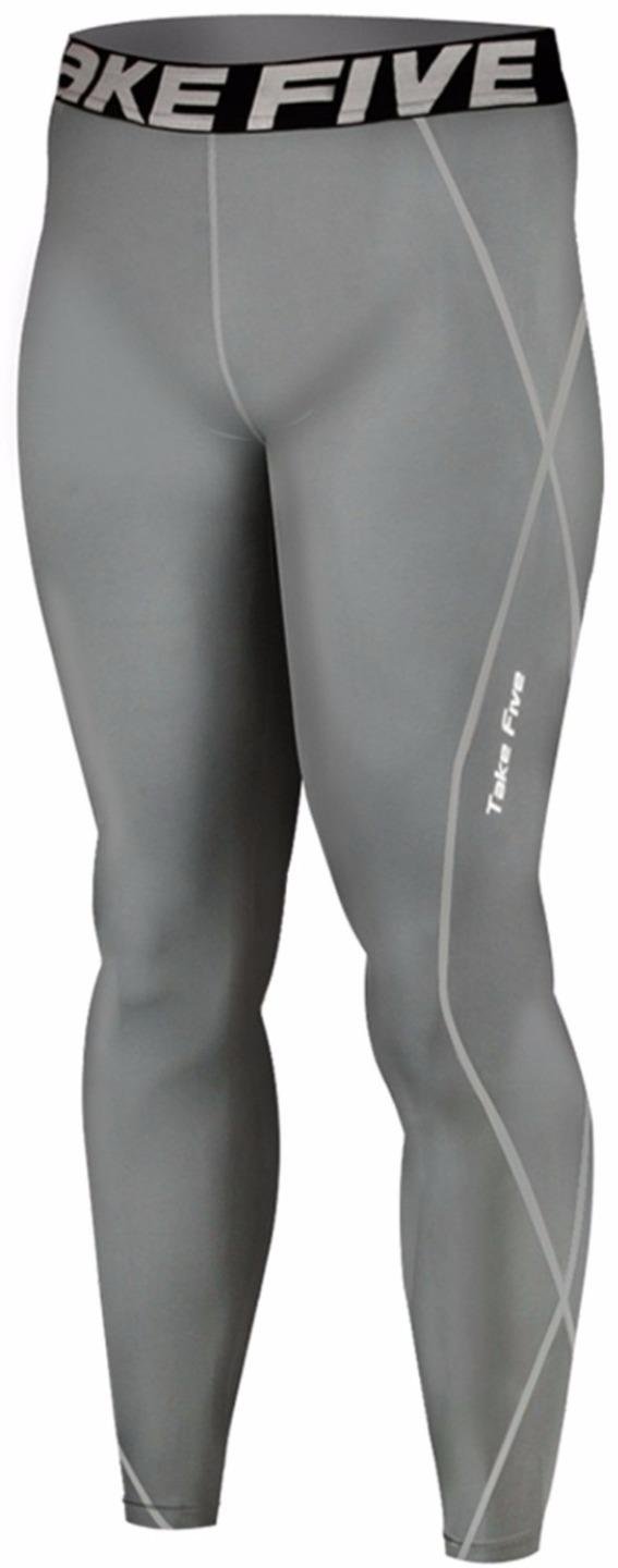 New 019 Skin Tights Compression Leggings Base Layer Grey Running Pants Mens