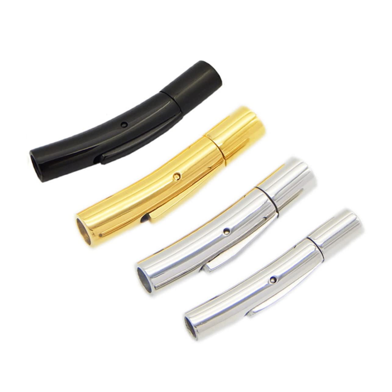 NUOBESTY 3 Sets Schmuckherstellungsset Aus Edelstahl Armbandverschluss Kettenverbinder Verschlüsse Endkappen Für Halsketten Und Armbänder 10 Stück * 3
