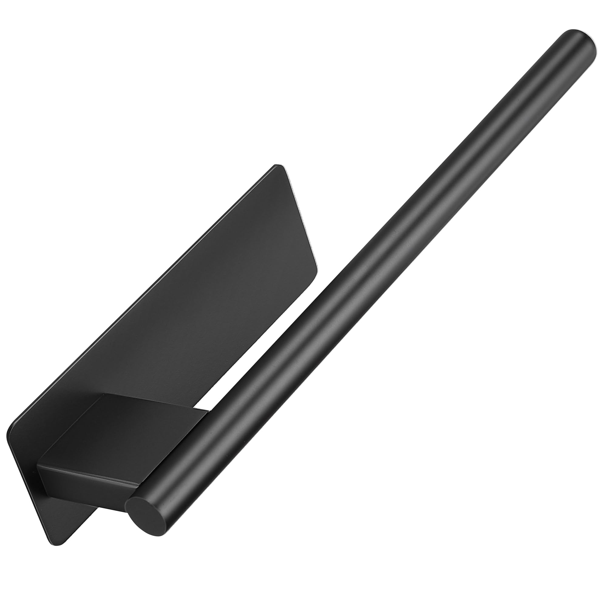 OETAMS Handtuchhalter Ohne Bohren Schwarz 304 Edelstahl Handtuchstange Selbstklebend Handtuchhalter Bad Hantuchhalterung Wand Badetuchhalter Einarmig Edel 28CM