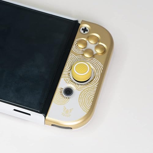 Miniatura 3 de Switch Button Caps, Switch Button Caps and Silicone Thumb Grips Set, ABXY Key Buttons Sticker Joystick Cover Caps Compatible with SwitchOLED -