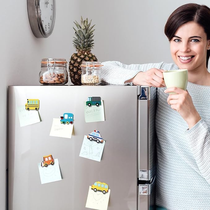12 imanes decorativos para refrigerador en pack miniatura 7