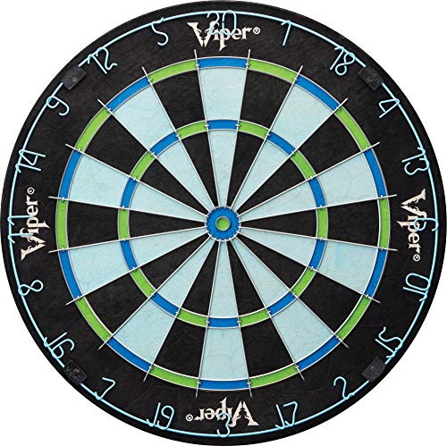 Viper Chroma Tournament Bristle Steel Tip Dartboard Set with Staple-Free Bullseye, Metal Triangular