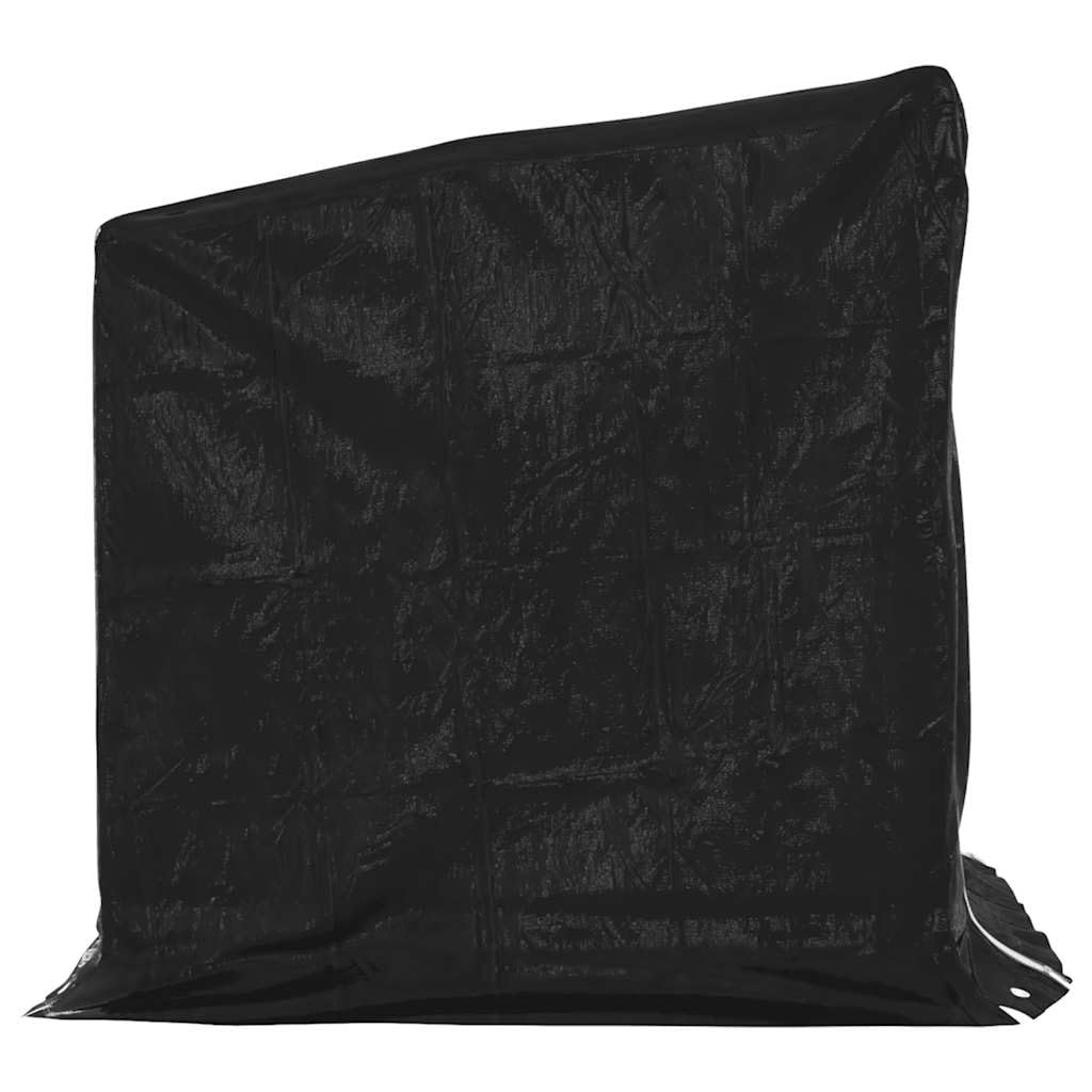 Estantería para leña con protección contra la lluvia de acero galvanizado, 101 x 61 x 110,5 cm, para leña y leña, resistente a la intemperie, con funda para lluvia, para terraza, jardín e