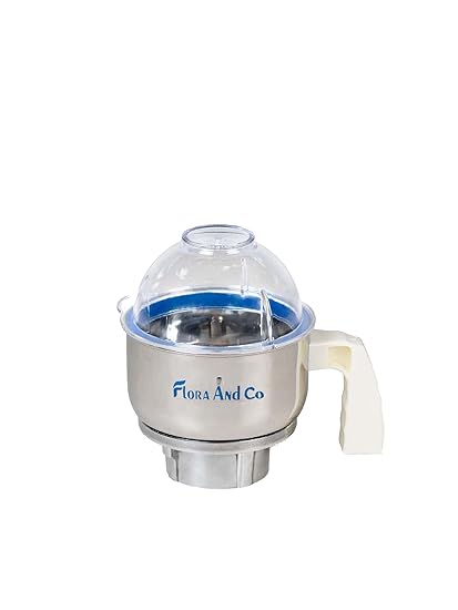 FLORA and CO Power Jar 0.5 L Stainless Steel Mixer Jar with Handle