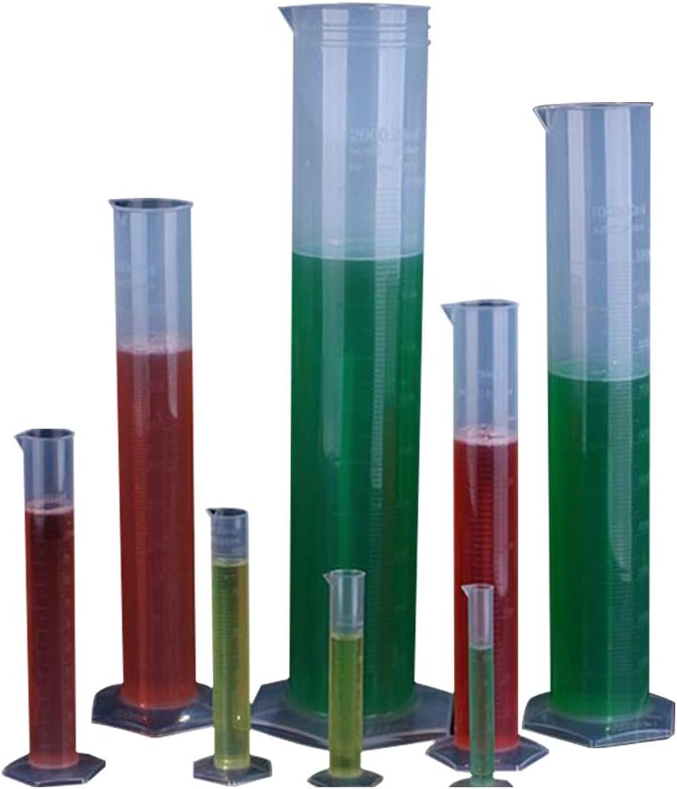 Affordable Chemistry Set Measuring Plastic Measuring Cylinder Graduated Cylinders for Lab Supplies Laboratory Tools Set of 4