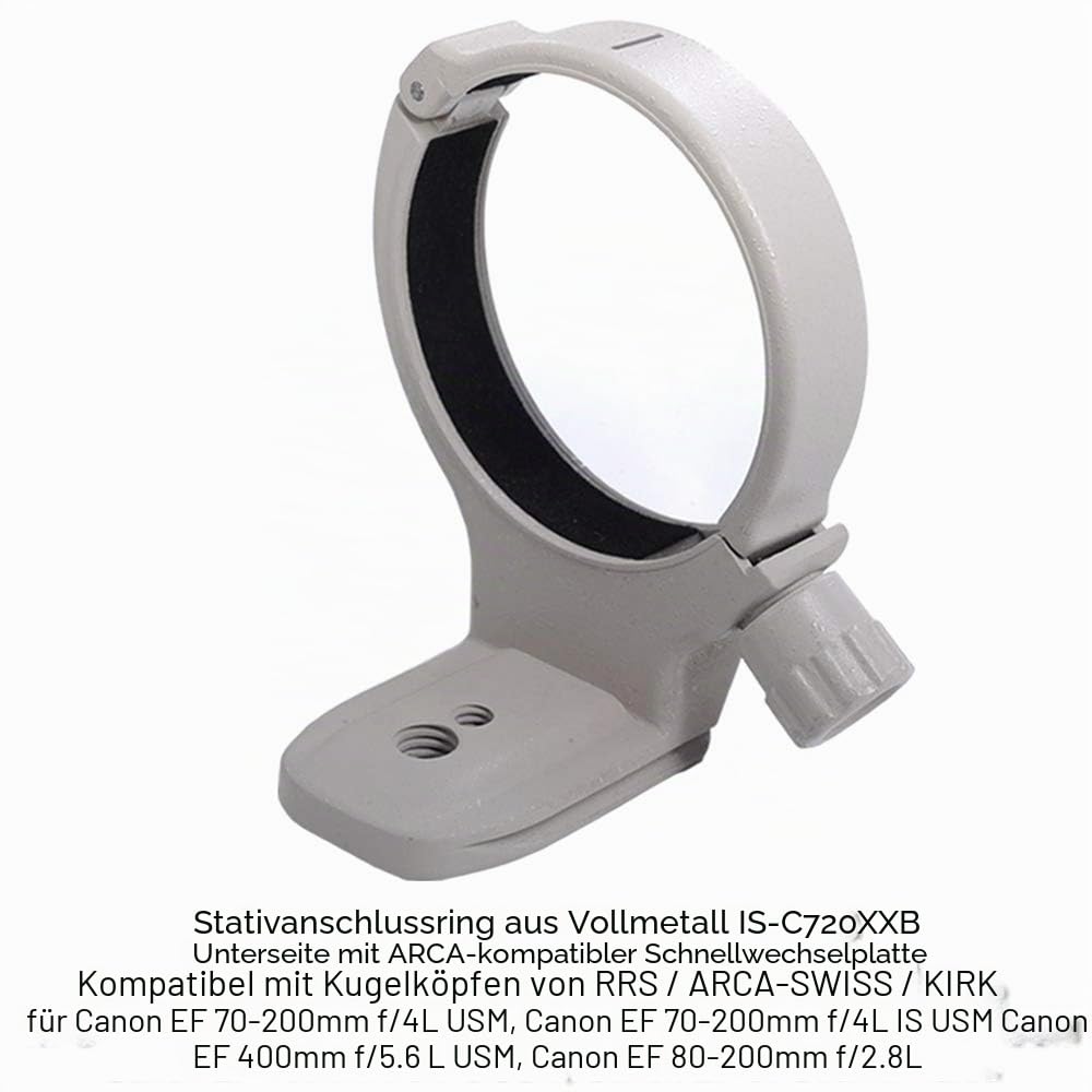 Metall Lens Objektiv Stativ Halterungs Ring Stativschelle für Kanone Canon EF 70-200mm f/4L USM, EF 70-200mm f/4L is USM, EF 400mm f/5.6 L USM, EF 80-200mm f/2.8L Lens