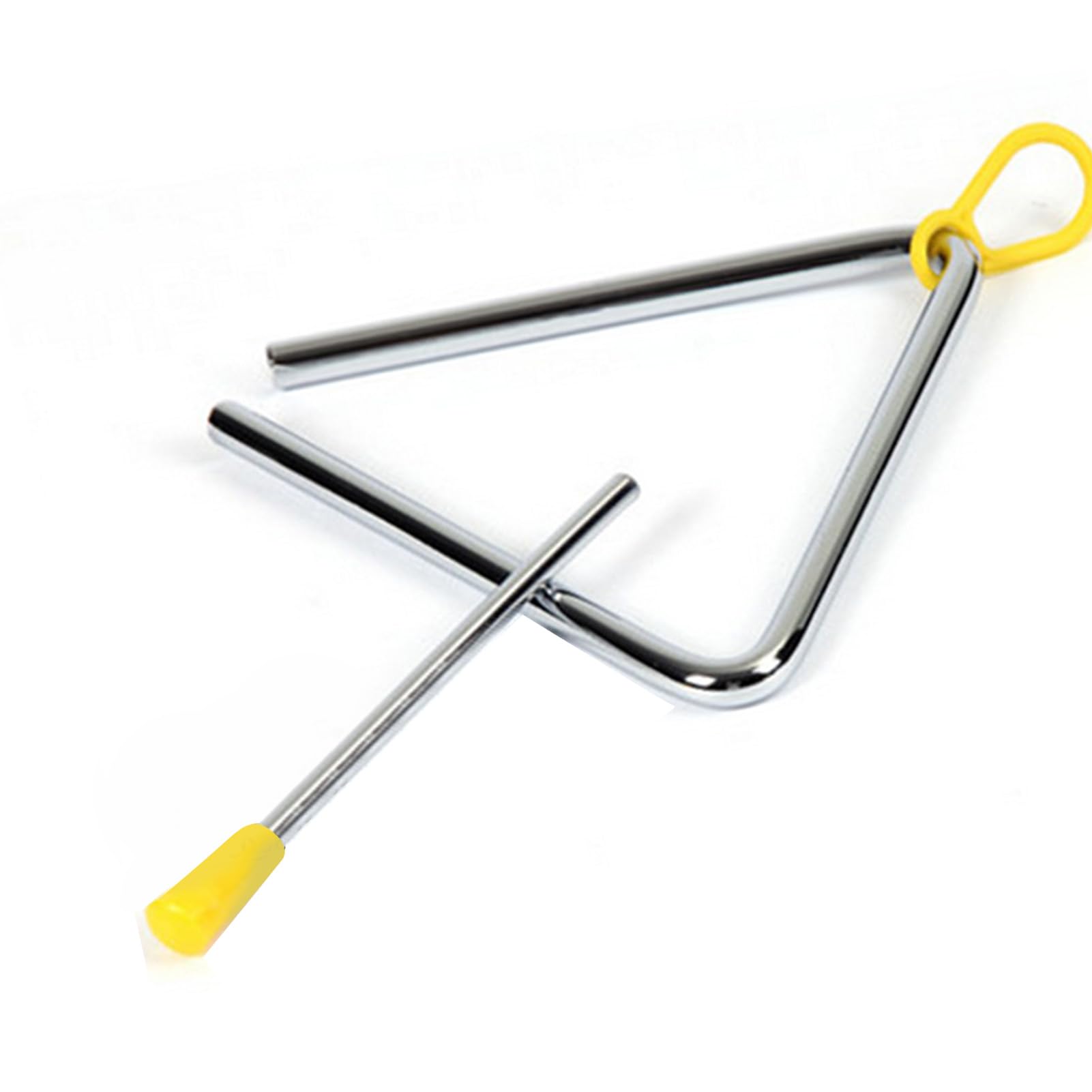 NIBEMINENTHand Percussion Triangle Children Hand Percussion Instrument Rhythm Triangle for Early Education Kindergarten 5 Inch