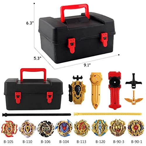 TUKIIE Bey 8 trottole per bambini, set di 3 lame