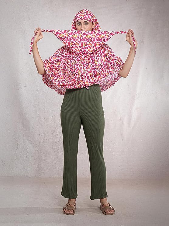 Image of Multipurpose Mask Cum Scarf for Women Cotton I Face Cover for Women I Sun Protection and Summer Wear Scarf