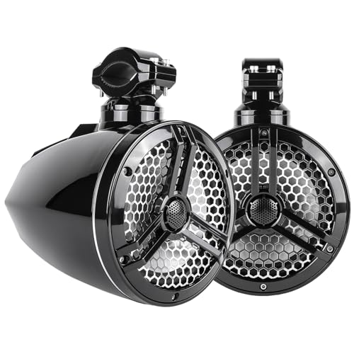 Skar Audio SK65MB-TWR 6.5' 2-Way Marine Full Range 320 Watt Coaxial Tower Speakers, Pair (Black)