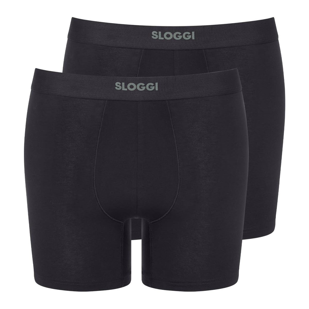 Sloggi Men's Black Ever Ease Short 2P