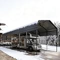 Sophia & William 14x35x13FT Heavy-Duty RV Carport Extra-Tall Shelter for Class A/B/C RVs, Trailers & More (Galvanized Steel Roof), Dark Grey