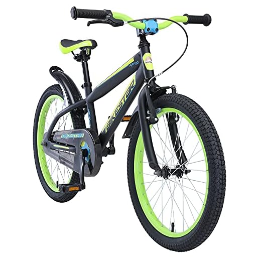 BIKESTAR Bicicleta Infantil para niños y niñas a Partir de 6 años | Bici de montaña 20 Pulgadas con Frenos | 20" Edición Mountainbike Negro