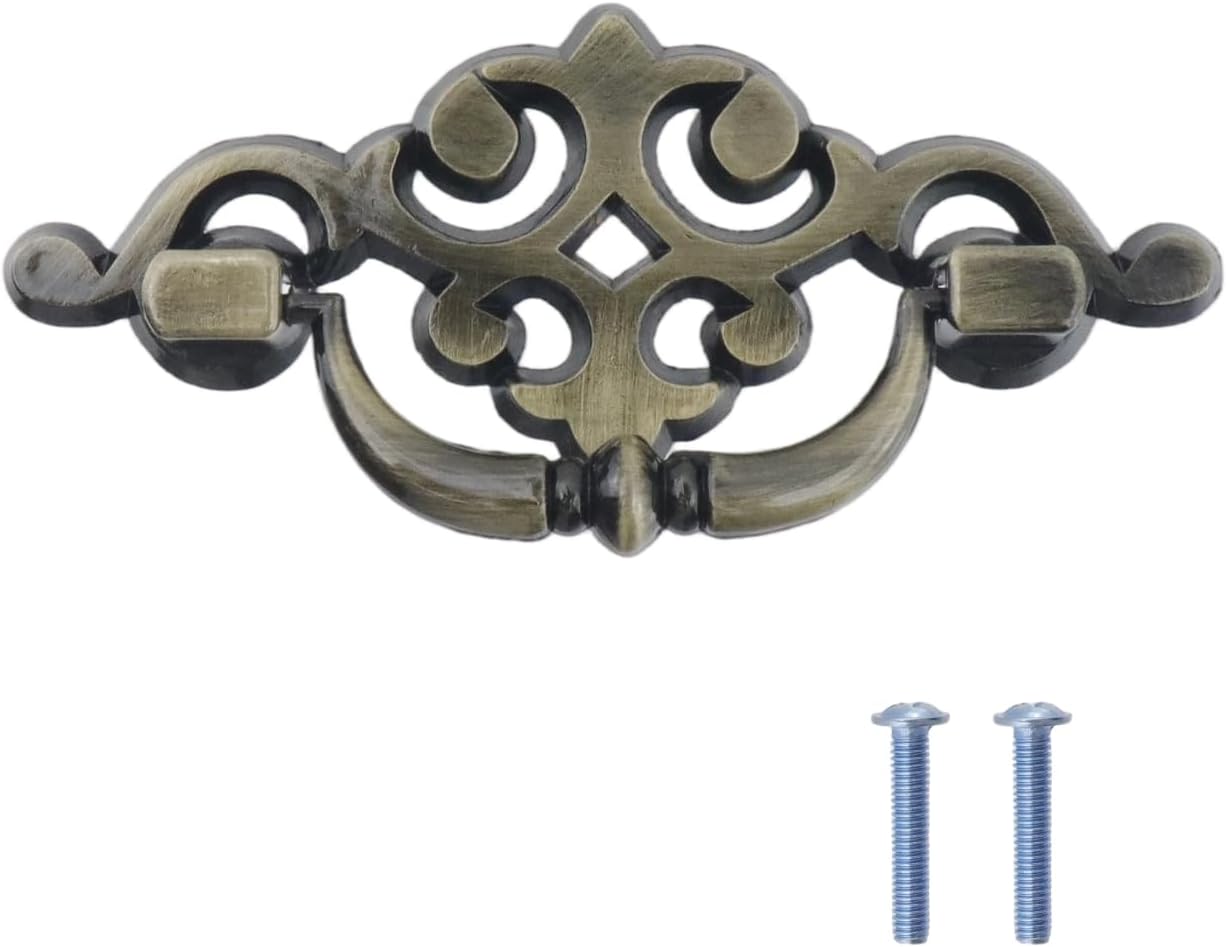 Mcredy Drop Bail Pulls Cabinet Pulls Retro Bronze Mounting Hole Distance 64mm/2.5" Handle Pulls Set of 4 …