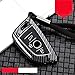 LUOLONG Car Key Case,Zinc Alloy Silica Gel Car Key Case for BMW X1 F48 X3 X4 X5 X6 730 750 F30 E90 E46 E34 E70 5 5 6 6 7 Series F15 F16 G30 G11 F39,C-Carbon Black