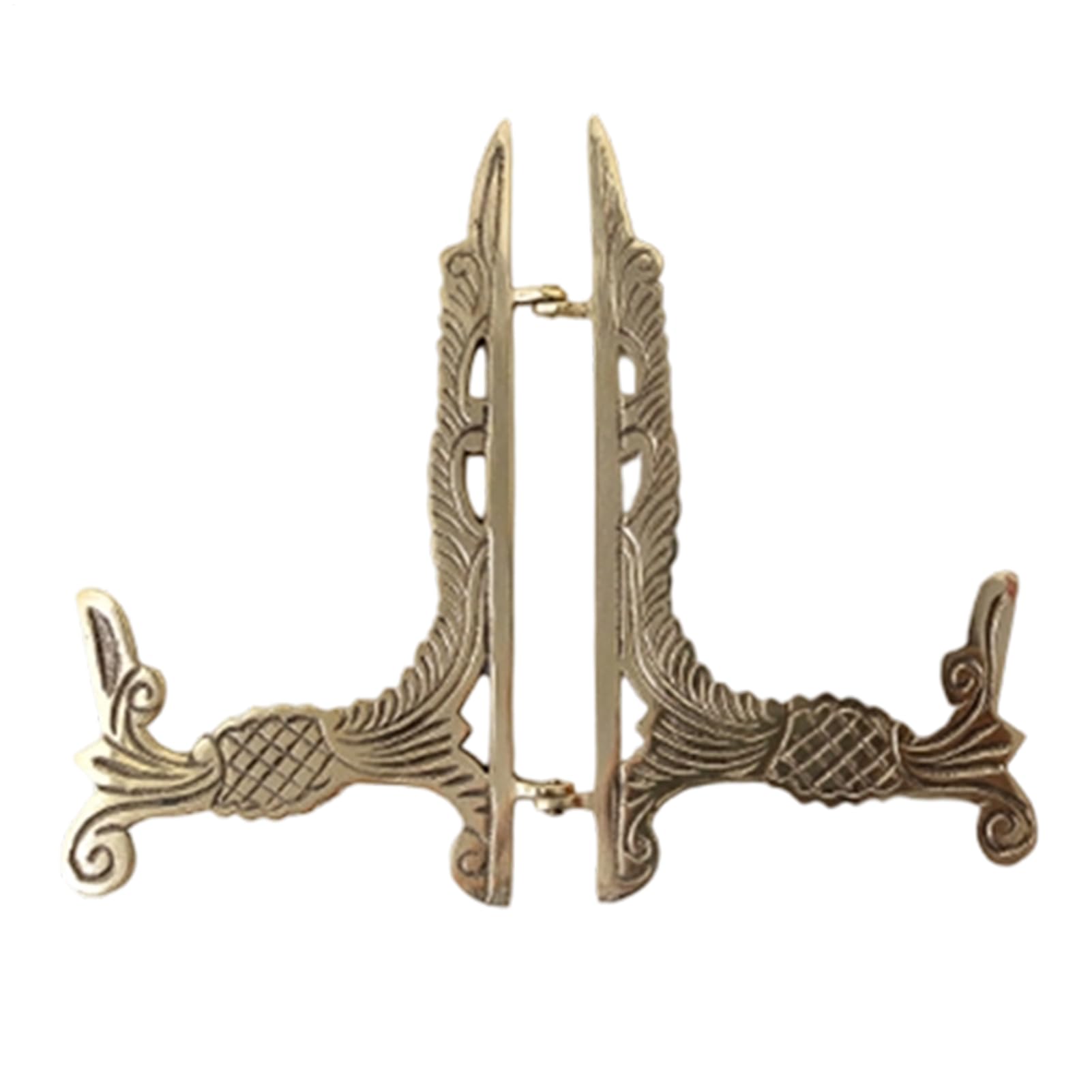 Chevalet de plat à photos métallique et étagère de table de nuit décorative