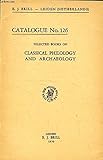 brill leiden jobs  E. J. BRILL, LEIDEN, CATALOGUE N° 126, CLASSICAL PHILOLOGY AND ARCHAEOLOGY