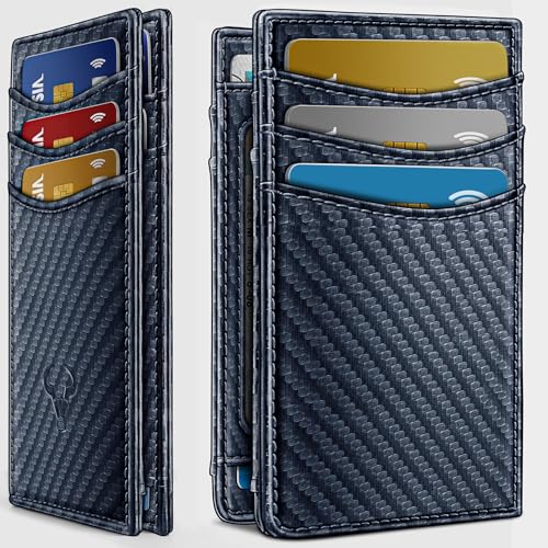 Image of BULLIANT Slim Wallet For Men 12Cards,Magnetic Flip Build-in Money Clip Airtag Compatible-RFID Blocking