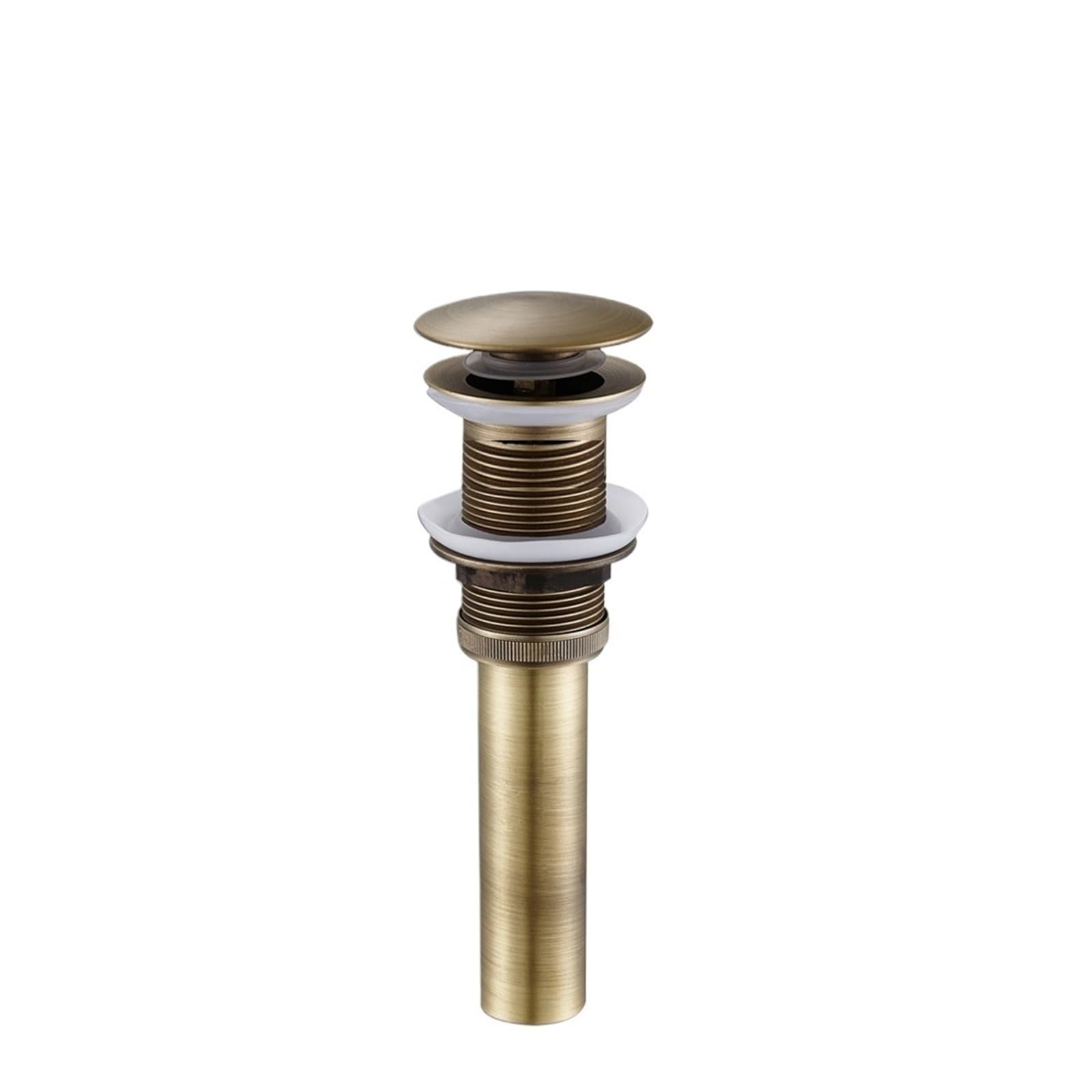 Pop Up Clack, Pop Up Sink Plug Replacement Brass Bathroom Basin Drain Valve Bounce Filter Multicolor(Antique No Overflow)