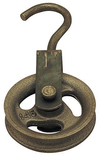 Carrucola In Ghisa Da 100 Mm Con Gancio In Acciaio - Per Pozzi E Sollevamento Carichi - Foto 2