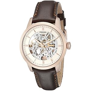 Fossil Men’s ME3078 Townsman Analog Display Automatic Self Wind Brown Watch