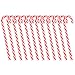 Boieo Plastic Candy Canes Christmas Tree Hanging Ornaments, 12pcs (Red+White)