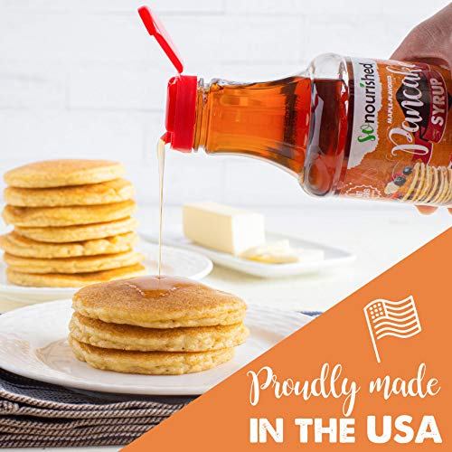 Keto Pancake Maple Syrup by So Nourished - 16 FL OZ - 1g Net Carb, Sugar Free Syrup, Made in USA, Low Calorie, Low Carb, Gluten-Free, Vegan - Thumbnail 4