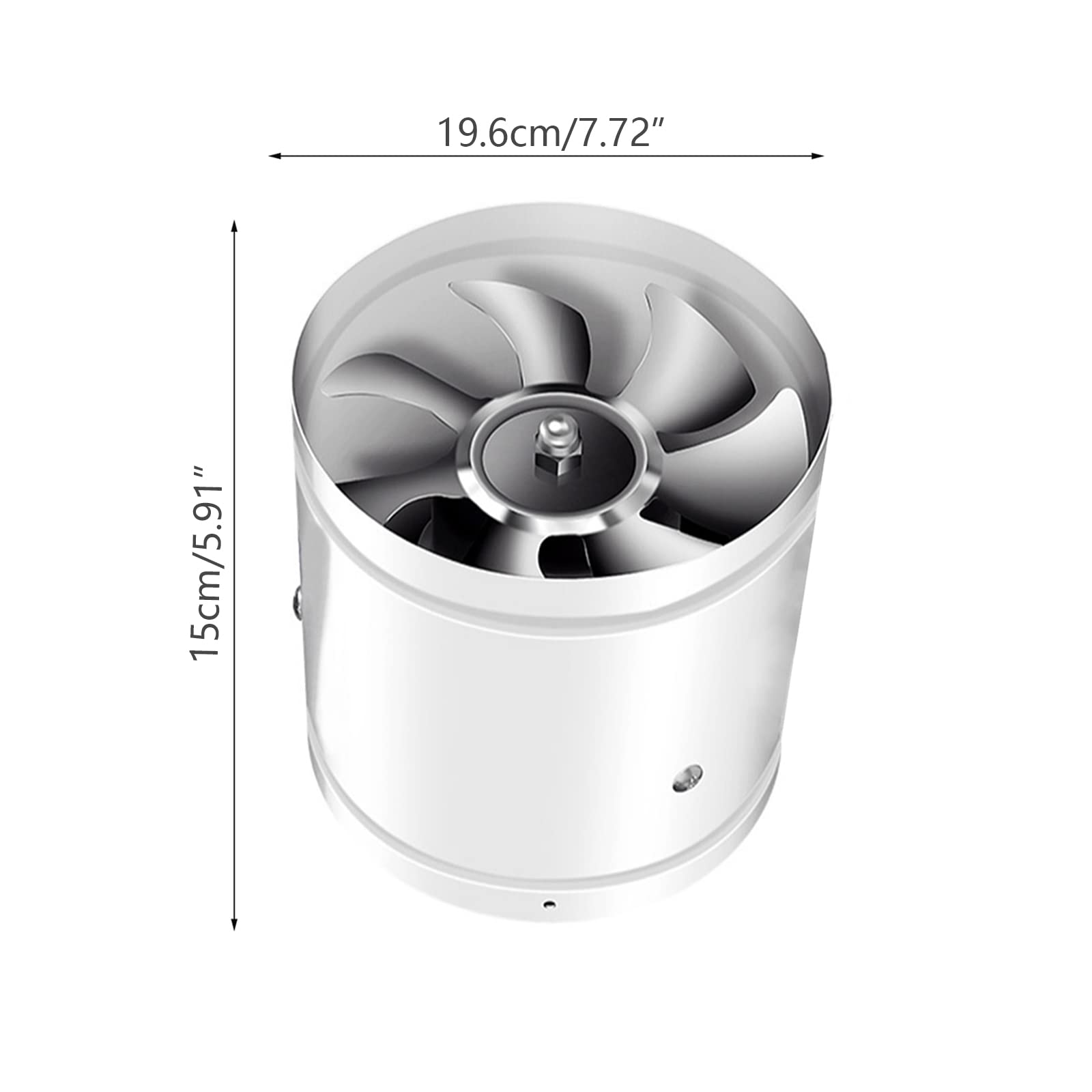 Ventilador de tubo de 200 mm, ventilador de tubo en línea, 1000 m³/h, ventilador, ventilador industrial, consumo de energía, funcionamiento silencioso, para oficina, sala, habitación hidropónica