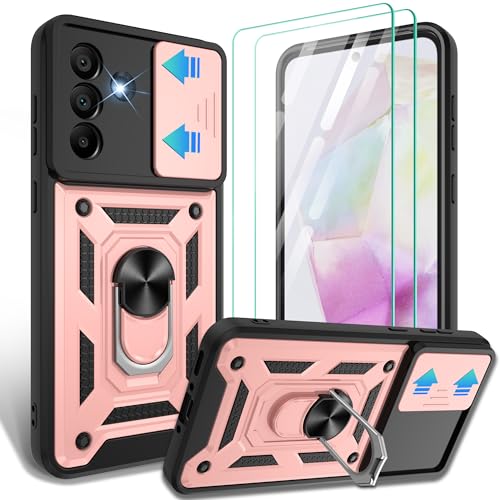 Coque pour Samsung Galaxy A56 antichoc avec protège-caméra et protection écran